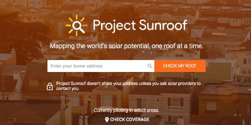 Project Sunroof là nơi duy nhất mà bạn tìm kiếm mọi thứ về năng lượng mặt trời, cách hoạt động, cách lắp đặt như thế nào và bạn sẽ liên hệ với những nơi nào để lắp đặt hoặc mua các thiết bị cần thiết.