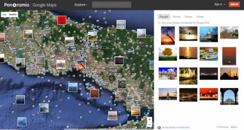Công cụ Panoramio khi kết hợp với Google Maps sẽ cho phép người dùng ghim những hình ảnh của mình tại những nơi mà họ đã từng đến. Nhờ đó, bạn có thể xem các hình ảnh thật về bất kỳ địa điểm nào trên trái đất.